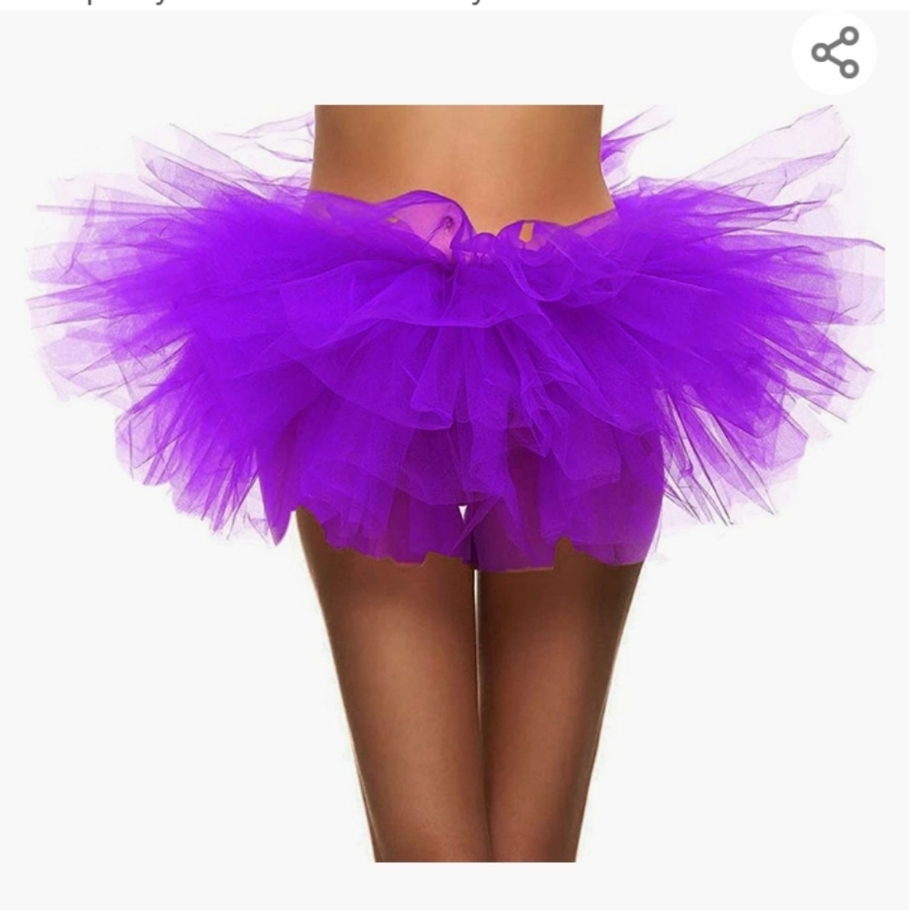 Simplicity Women's Classic 5 Layered Tulle Tutu Skirt